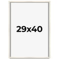 thumbnail image 1 of 29x40 Frame White Wheat Solid Wood Picture Frame | Moulding Width 0.75 Inches | Interior Depth 0.5, 1 of 8