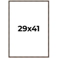 thumbnail image 1 of 29x41 Frame Brown Bamboo with Dark Coffee/Walnut Finish | Solid Wood Picture Frame Width 0.75, 1 of 8