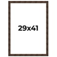 thumbnail image 1 of 29x41 Frame Brown Burl Real Wood Picture Frame Width 1.625 Inches | Interior Frame Depth 0.5 Inches, 1 of 8