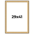 thumbnail image 1 of 29x41 Frame Gold Plein Aire Solid Wood Picture Frame Width 2 Inches | Interior Frame Depth 0.5, 1 of 8