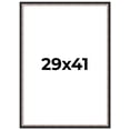 thumbnail image 1 of 29x41 Frame Silver Real Wood Picture Frame Width 1.25 Inches | Interior Frame Depth 0.75 Inches |, 1 of 8