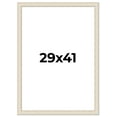 thumbnail image 1 of 29x41 Frame White Real Wood Picture Frame Width 1.75 inches | Interior Frame Depth 0.5 inches |, 1 of 8