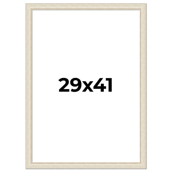 29x41 Frame White Real Wood Picture Frame Width 1.75 inches | Interior Frame Depth 0.5 inches |