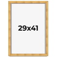 thumbnail image 1 of 29x41 Shadow Box Frame Gold | 1.75 Inches Deep Real Wood Traditional Shadowbox Display Frame | UV, 1 of 7
