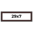 thumbnail image 1 of 29x7 Frame Brown Round Mahogany Solid Wood Picture Frame | 1.625 Inch Moulding Width | with UV, 1 of 8