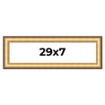 thumbnail image 1 of 29x7 Frame Gold Plein Aire Solid Wood Picture Frame Width 2 Inches | Interior Frame Depth 0.5, 1 of 8