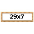 thumbnail image 1 of 29x7 Frame Gold Real Wood Picture Frame Width 1.5 inches | Interior Frame Depth 0.5 inches | Bhutan, 1 of 8