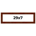 thumbnail image 1 of 29x7 Walnut Brown Veneer Real Wood Picture Frame Width 1.75 inches | Interior Frame Depth 0.5, 1 of 8