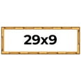 thumbnail image 1 of 29x9 Frame Gold Bamboo Picture Frame - Complete Modern Photo Frame Includes UV Acrylic Shatter, 1 of 8