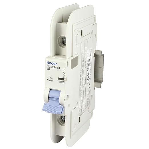 2A, 120V AC, 1 Pole, DIN Rail Mount Miniature Circuit Breaker, Trip ...