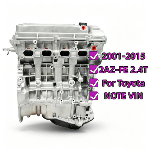 2AZFE 2AZ 2.4L Long Block Engine Assembly For Toyota Camry RAV4 Matrix Camry Solara Highlander 20012015