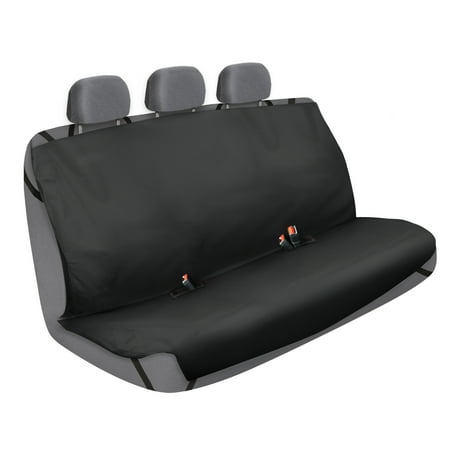 2Air Odor Eliminating Black Rear Bench Car Seat Cover Protector - Polyester