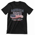 thumbnail image 1 of 2America 250 Years of Freedom Patriotic T-Shirt for Men & Women, Vintage USA Flag Graphic Tee, Independence 1776-2026 Shirt, 1 of 4