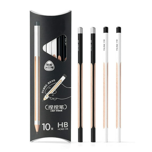 Grooved Exam Pencils 2B Triangular Pencils Drawing Pencils For Smooth Writing And Reduced Fatigue During Tests