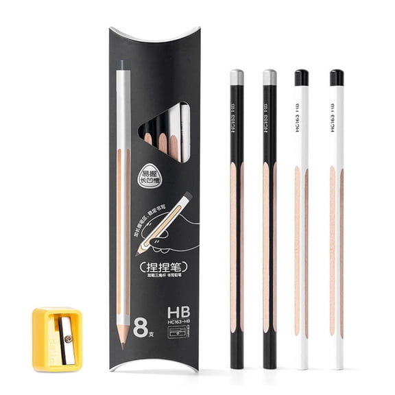 2B Exam Pencils Drawing Pencil Grooved Triangular Pencils Ensures Comfortable Writing