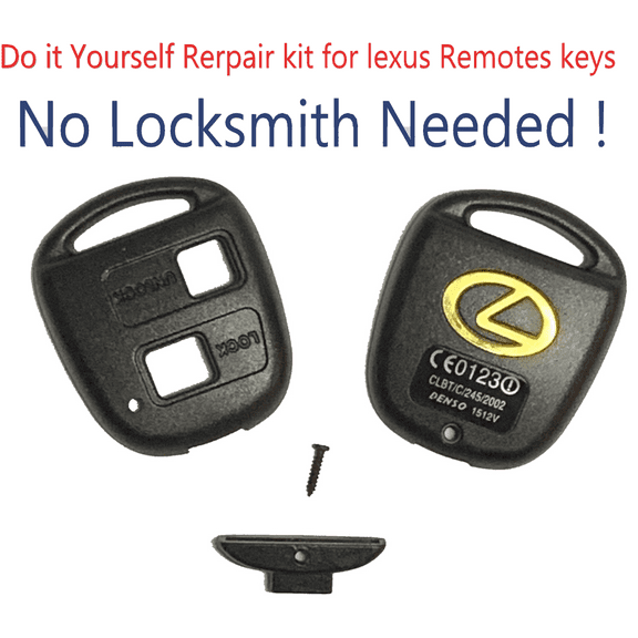 2B Lexus Remote Head Shell Case Repair Kit NO LOCKSMITH NEEDED VLS