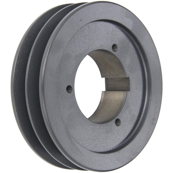 Browning Split Taper Sheave, Cast Iron, 2 Groove, A, B or 5V Belt, Uses B Bushing