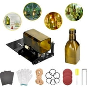 2BK 19 Pcs Glass Bottle Cutter Kit Cutting Tool DIY Bottle Art Craft Hand Tools Kit Decorations Round