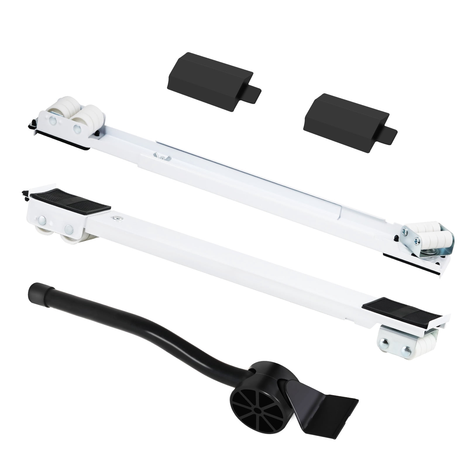 2BK Furniture Mover Tool 360 ratating,Furniture Moving Sliders,1700 lbs Maximum ,Adjustable Mobile Base for Washing Machines, Refrigerator Support Stand, Roller Dolly for Dryers, Dishwashers(White)