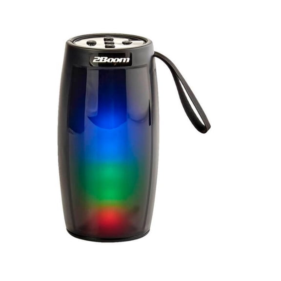 2BOOM Shine LED Wireless Speaker Bluetooth - Black