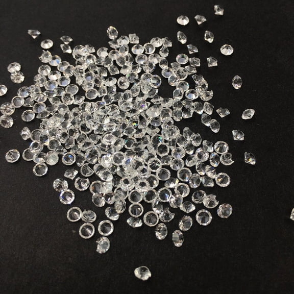 2Bag Transparent Acrylic Rhinestone Cabochons Point Back Diamond Clear 3mm about 600pcs/bag