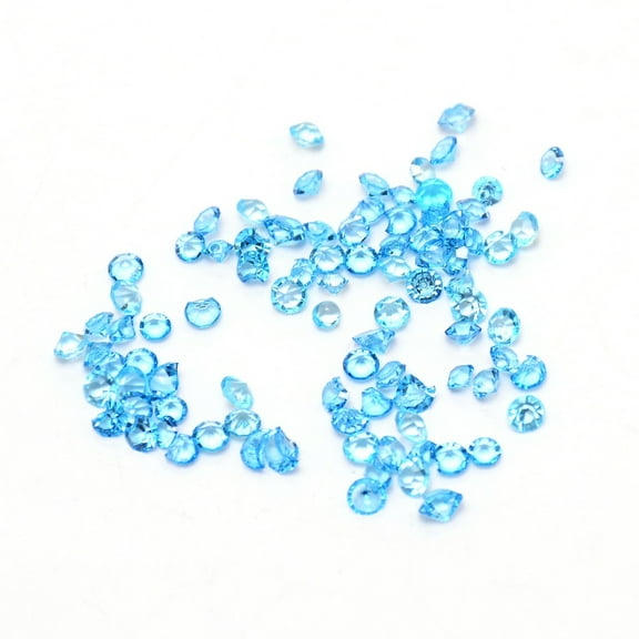 2Bag Transparent Acrylic Rhinestone Cabochons Point Back Diamond Light Sky Blue 3x2.5mm about 495~500pcs/bag