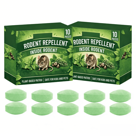 2Bags (20 Pcs) Peppermint Oil Rodent Repellent, Natural Deterrent for Mice Rats Squirrels, Indoor & Outdoor Use, Family & Pet Safe for Home Cars Garages RVs