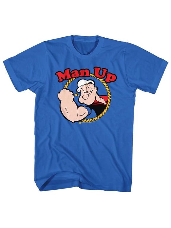 2Bhip Popeye Sailor Man Comic Spinach Man Up Poster Funny Cartoon T-Shirt Tee