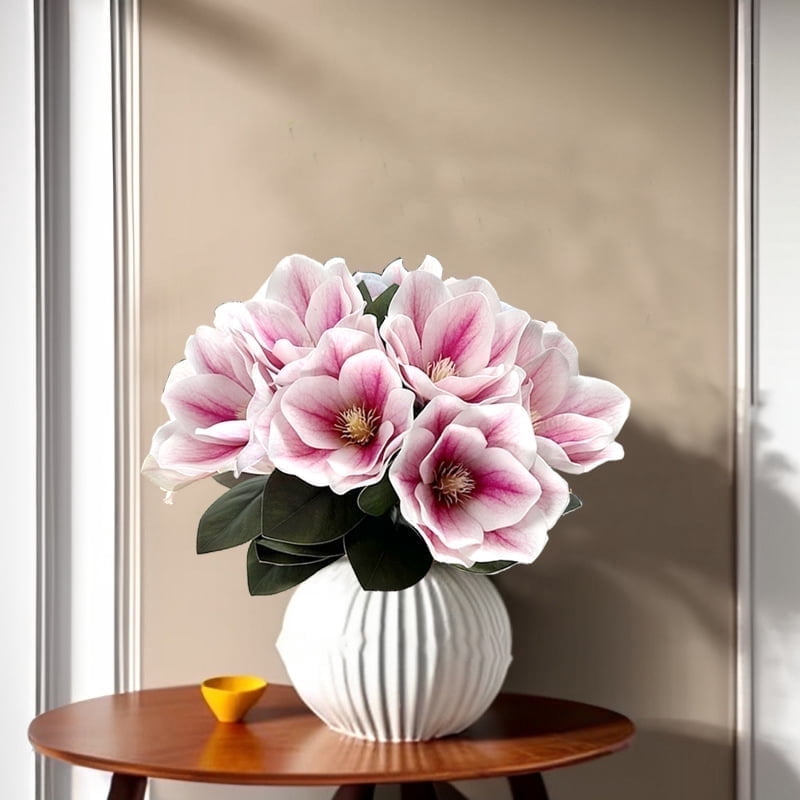 Fall Stems (2Bundles)11.81inch Artificial Magnolia Flowers, Magnolia Stem Flower ...