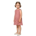 thumbnail image 1 of 2Bunnies Girls' 12M-6Y Boho Country Rustic Lace Sleeveless Flower Girl Dress, 1 of 5