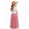thumbnail image 1 of 2Bunnies Girls' 2T-10Y Scalloped Lace Top Tulle Flower Girl Dress, 1 of 4