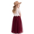 thumbnail image 1 of 2Bunnies Girls' 2T-10Y Scalloped Lace Top Tulle Flower Girl Dress, 1 of 4