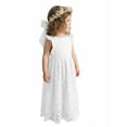 thumbnail image 1 of 2Bunnies Girls' 2T-8yr Jasmine Lace Crochet Boho Communion Rustic Girl Dress, 1 of 3
