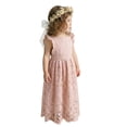 thumbnail image 1 of 2Bunnies Girls' 2T-8yr Jasmine Lace Crochet Boho Communion Rustic Girl Dress, 1 of 3