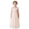 thumbnail image 1 of 2Bunnies Girls' 3T 9-10yr Lily Adjustable Shoulder Bow Tie Tulle Flower Girl Dress, 1 of 4