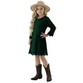 thumbnail image 1 of 2Bunnies Girls' 3T-12Y Boho Country Rustic Lace Scalloped Trim Sleeve Flower Girl Dress, 1 of 6