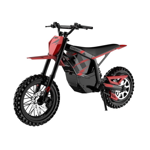 2C-1 Electric Dirt Bike for Tween, 2000W 28 MPH, 48V 20Ah Battery, 31-Mile Range, Front 14" / Rear 12" Inflatable Tires, Front & Rear Hydraulic Brakes, Max Load 165 lbs, Red