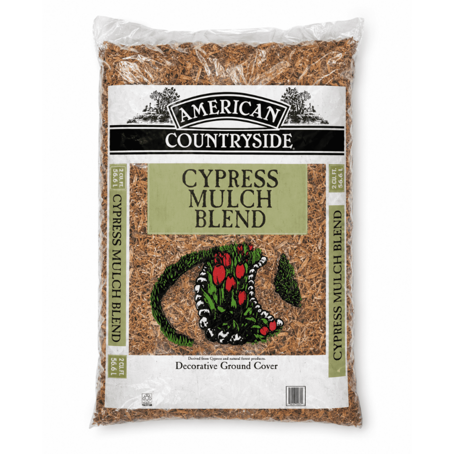 American Countryside 2 Cu ft Bag of Cypress Mulch