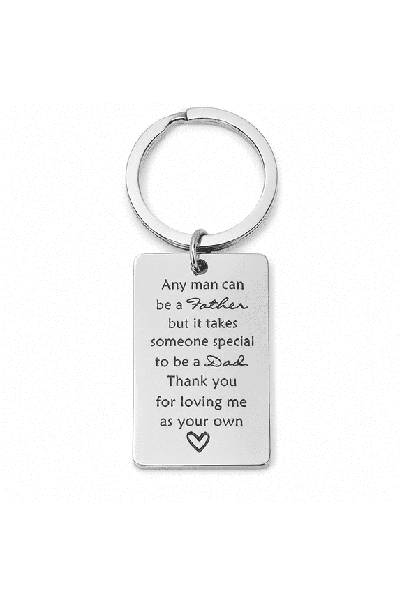 2CFun Fathers Day Stainless Steel Split Ring Keychain