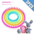 thumbnail image 1 of Round Knitting Looms Set Crochet Kit DIY Knitting Tools for Hats Gloves Socks, 1 of 8