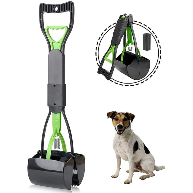 2CFun Doggie Supplies Foldable Pooper Scooper for Pets with Long