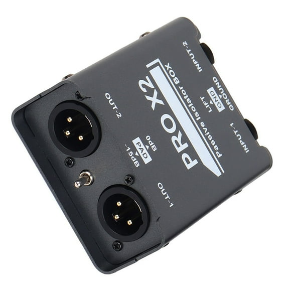 2CH Isolatation Auditory Isolator Box Blocking Electrical Interferences For Studio Car Stereos Use