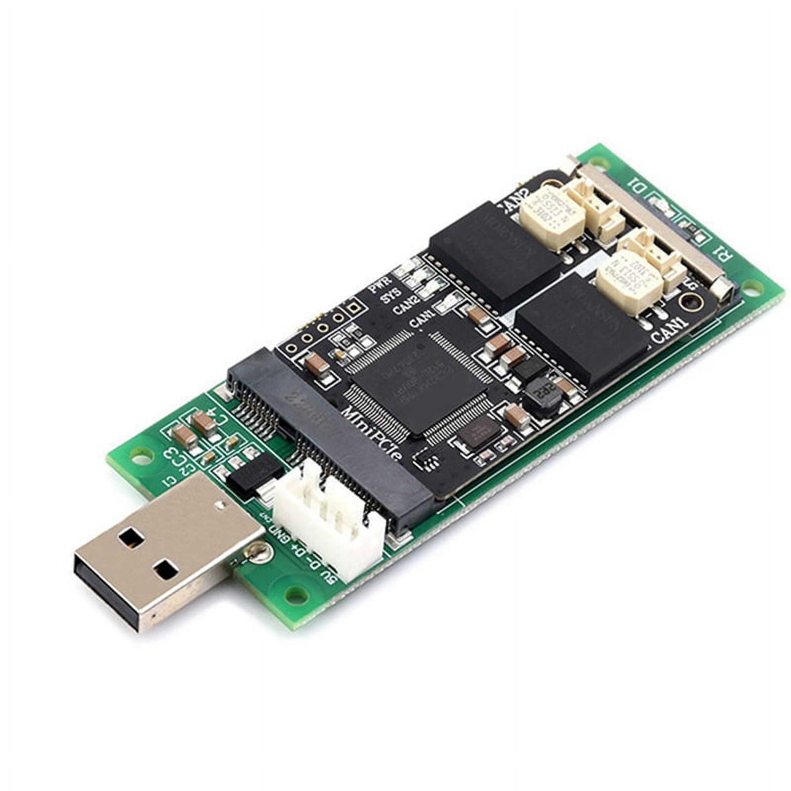 2CH MiniPCle CAN Adapter Card Multiple CAN Protocols USB to CAN ...