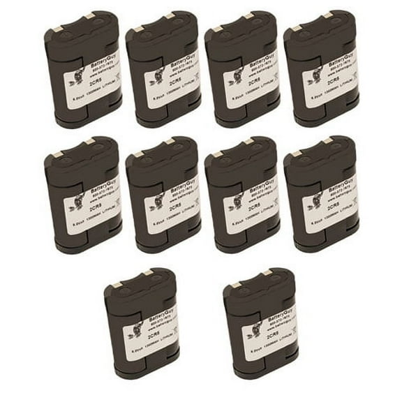 2CR5 Camera/ Industrial Lithium Battery 6V 1300mAh (10 PACK) - Replaces 245 Dl245 El2Cr5 Kl2Cr5