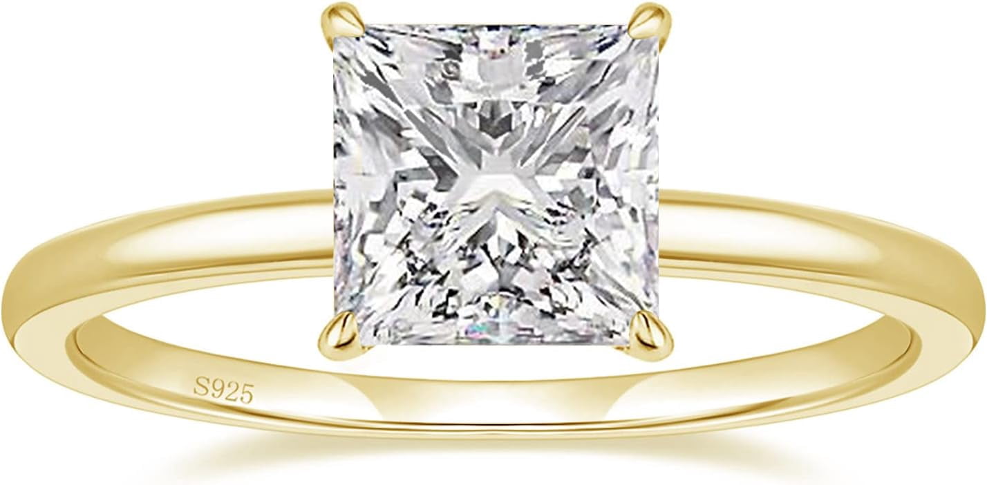 JALOKIVI 1.2CT Sterling Silver Engagement Ring