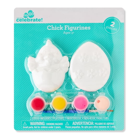 Paint Your Own Chick and Egg Figurines, Easter by Way To Celebrate