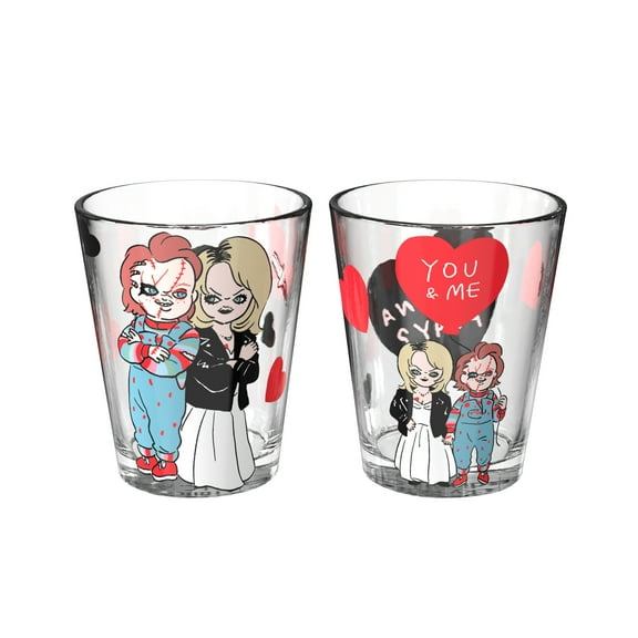 Zak Designs 2 Pack 1.5oz Chucky Glass