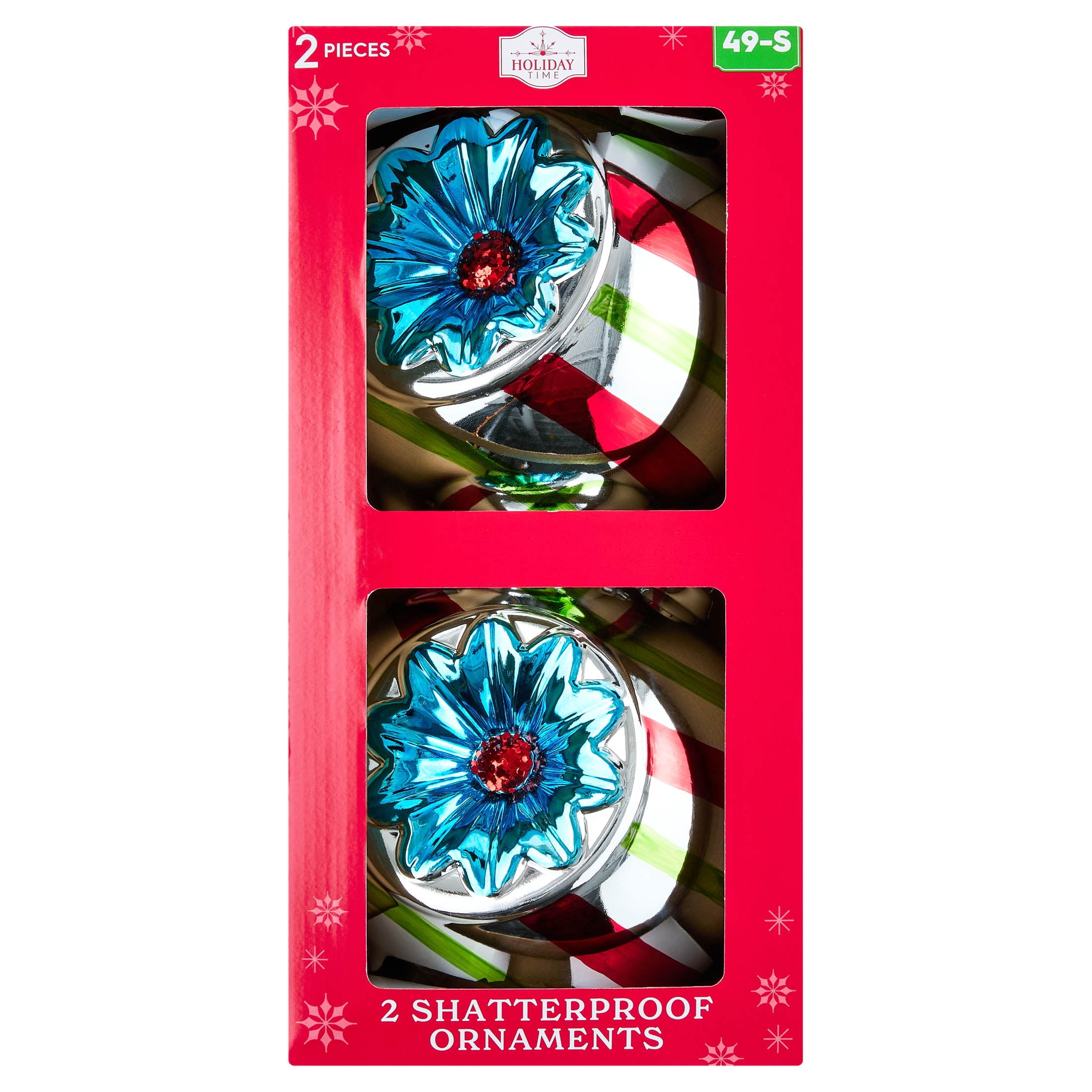 2-Count Multicolor Jumbo Witch Eye Shatterproof Christmas Ornaments, 9.8", by Holiday Time