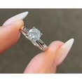 thumbnail image 1 of 2CT Round Cut Lab Created Diamond Women's Engagement Ring 14K White Gold Plated, 1 of 1