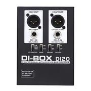 2Channel Active Direct Box Active BOX with Output Ground Lift for Live Sound Studio Equipment
